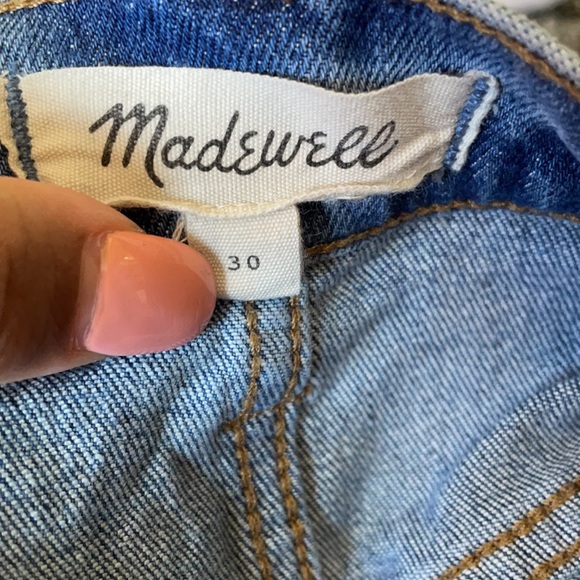 Madewell Step Hem Jean Skirt in Brandt Wash - Picture 3 of 8